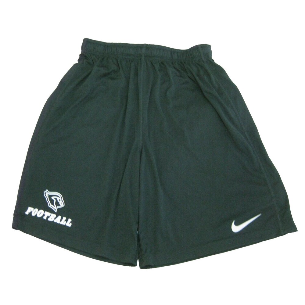 CARDINALS Football Men's (Size Large) Solid Black NIKE Dri-Fit Athletic Shorts